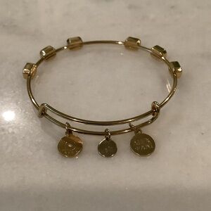 Alex and Ani Gold Charm Bracelet, Brand New